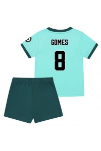 Wolves Joao Gomes #8 Jalkapallovaatteet Lasten Vieraspeliasu 2025-26 Lyhythihainen (+ Lyhyet housut)